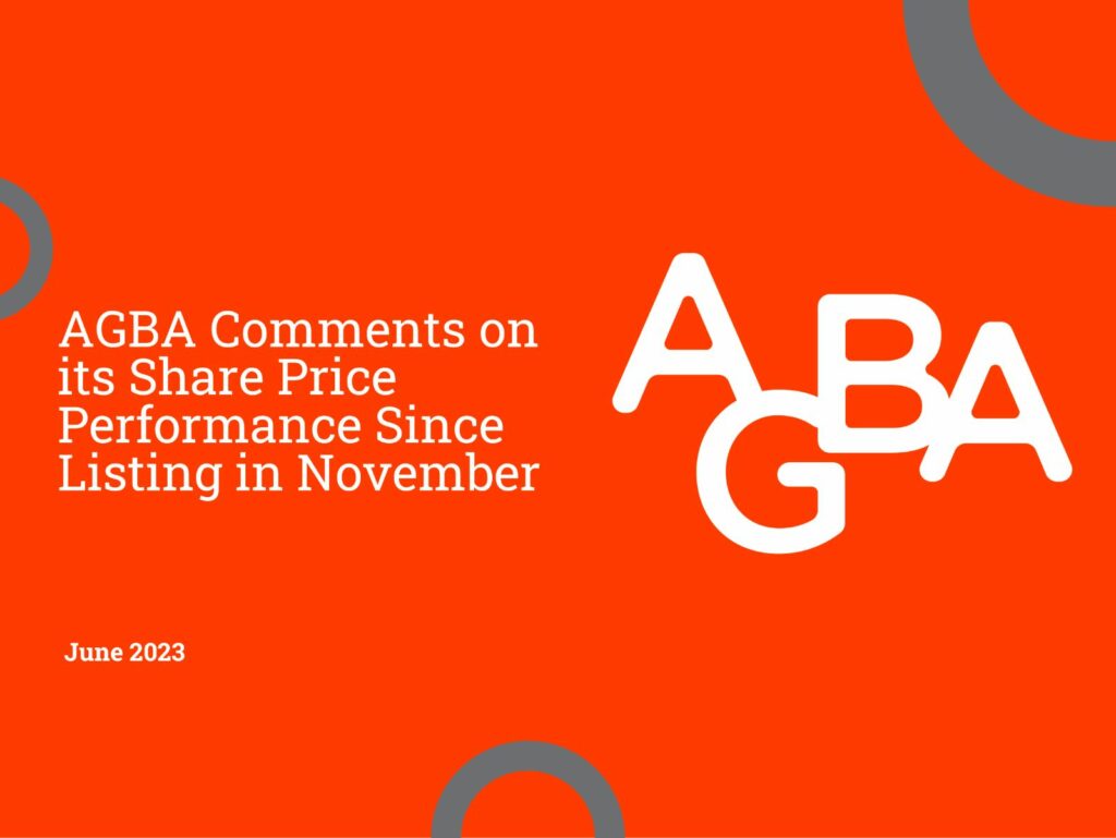 Comments on AGBA's Share Price